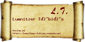Lumnitzer Tóbiás névjegykártya